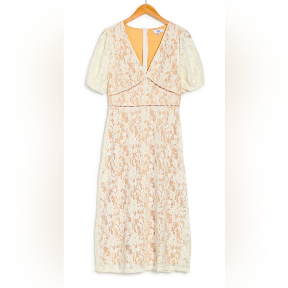 NSR Short Sleeve Knit Lace Dress. NWT. Size S.